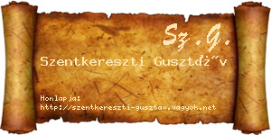 Szentkereszti Gusztáv névjegykártya