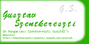 gusztav szentkereszti business card